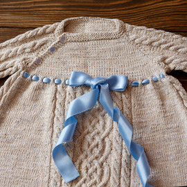 Cable Knit Dress Boy Gown Naming Ceremony 6 months