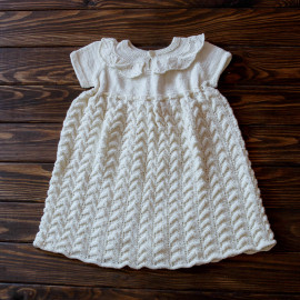 Christening gown, ivory, cotton, girl