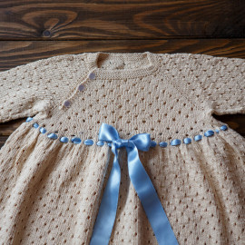 Knitted Traditional Baby Boy Christening Gown