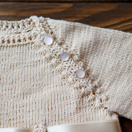 Hand Knitted Christening Set Outfit 12-18 months 80-86cm 2.6' -