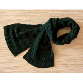 Knitted Infinity Scarf Green Winter Scarf
