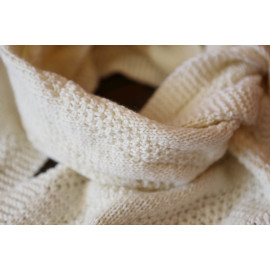 Cream Winter Scarf Knit Infinity Scarf