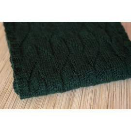 Merino Wool Scarf Green Infinity Scarf