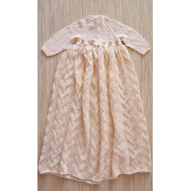 Seamless Baby Dress Loosely Knit Christening Dress 18 months of