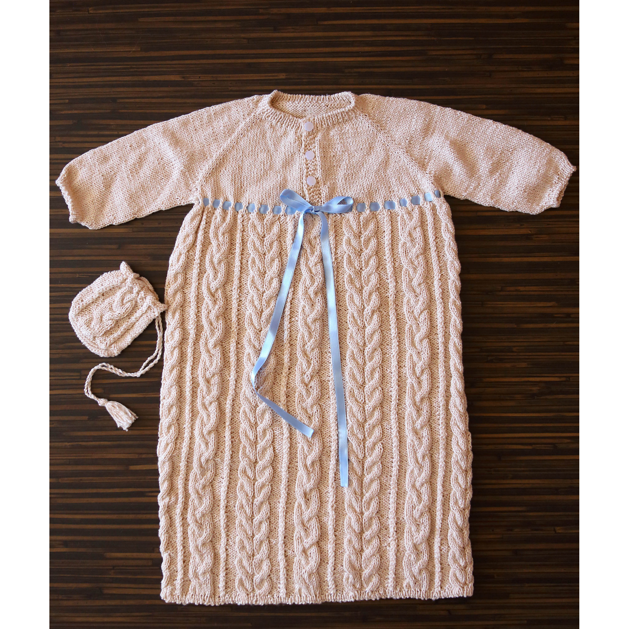 Vintage Knit Dress Cable Knit Dress Infant’s Dress
