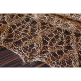 Knitted Lace Shawl, Knit Mohair Shawl