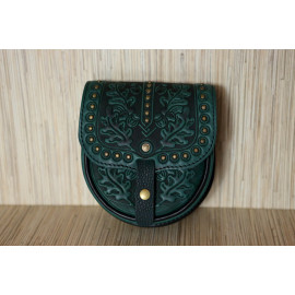 Rustic Style Cross Body Forest Green Bag