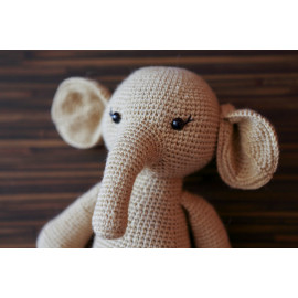 Stuff Animal Ready Elephant Crocheted Main Squeeze Elephant