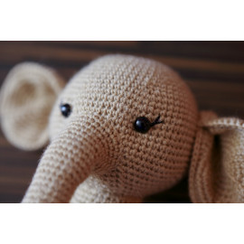 Stuff Animal Ready Elephant Crocheted Main Squeeze Elephant