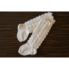 White Lace Socks Vintage Loungewear For Infant