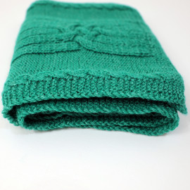 Emerald Scarf Cable Knit Fall Clothes