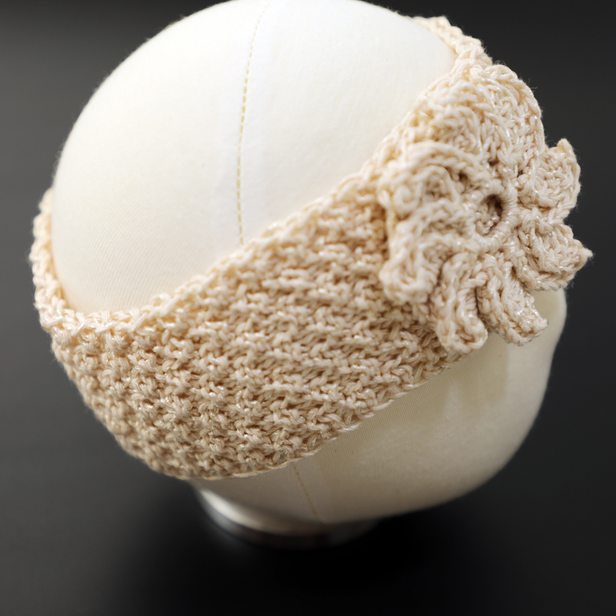Floral Knit Turban Daughter Headband