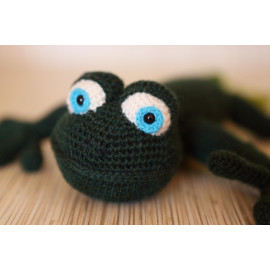Crocheted Animal Lizard Reptile Forest Green