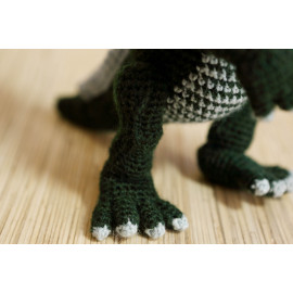 Crocheted Forest Green Alligator For Different Aged Children
