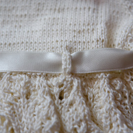 Vintage Infant Robe Antique Lace Handmade