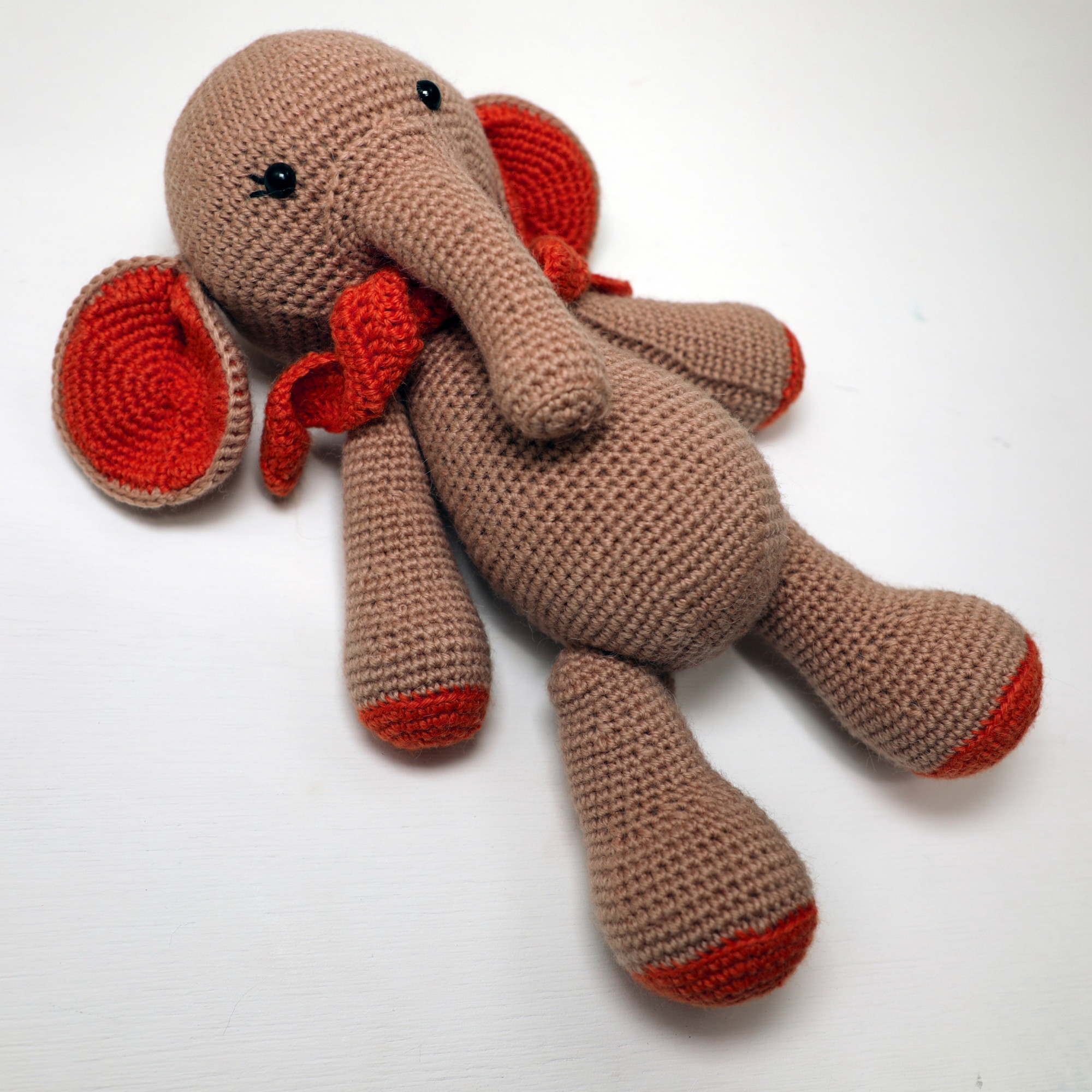 Elephant Crocheted Stuffed Zoo Animals