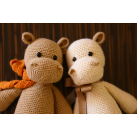 Stuff Animal Ready Family Album Hippo Crocheted