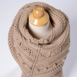 Shawl - scarf, exclusive accessory for girls handknitted 6T.
