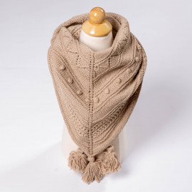  Scarf for girls in Provence style, hand-knitted 4T.