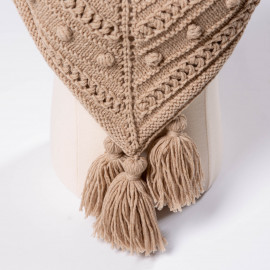Scarf with tassels for girls in Provence style 8T
