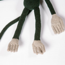 Crazy Monkey, children's soft toy, hand-knitted toy