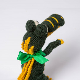 Gift Crocodile for your kid Forest Green crochet