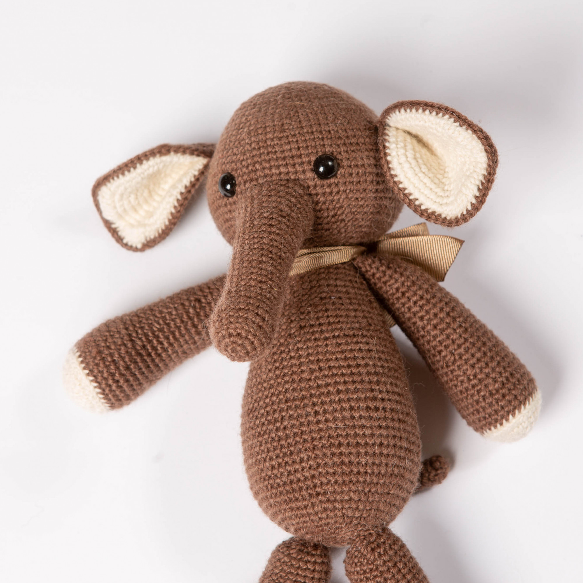 Gift Elephant crocheted Soft toy for baby