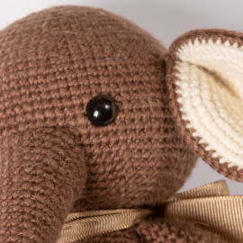 Gift Elephant crocheted Soft toy for baby