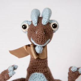 Gift dinosaur  Crocheted soft toy  Explore the world by playing