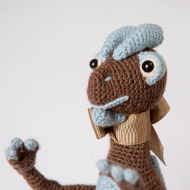 Gift dinosaur  Crocheted soft toy  Explore the world by playing