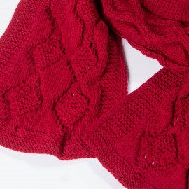 Woolen scarf Red stylish accessory