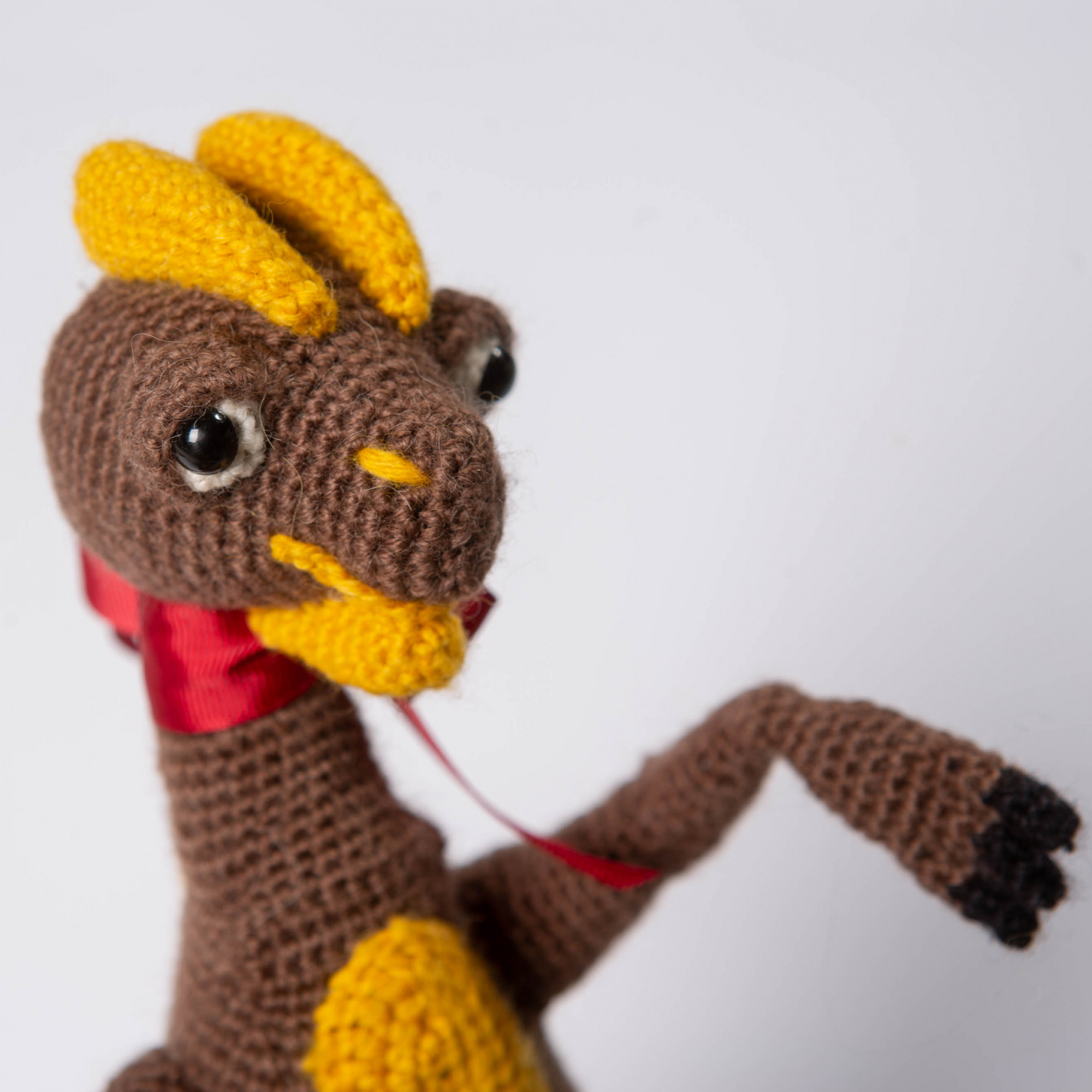 Dilophosaurus from Jurassic Park Soft Crochet Toy Baby Safety