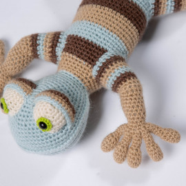 Lizard for the kid. Best gift. Crochet lizard
