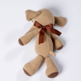Beige elephant Knitted soft toy Elephant