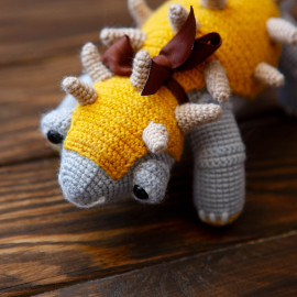 Dinosaur for kids. Crochet Dinosaur. Dinosaur stuffed toy
