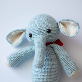 Toy Elephant. Crochet elephant for children. Soft toy Elephant