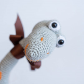 Dinosaur for a child. Dinosaur crochet. Diplodocus soft toy