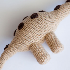 Dino's toy. Soft Dinosaur for baby. Diplodocus soft toy