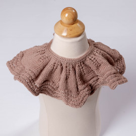 Hand-knitted cotton cape for girls. Unique handicrafts