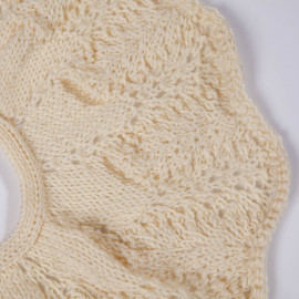 Cotton cape. Openwork knit cape for girls