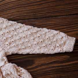 Vintage Knit Baby Girl Dress Size 3-6 Months 57-67 cm