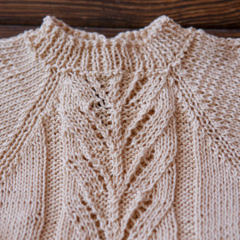 Baby Knit Dress Cotton Beige 3-6 months