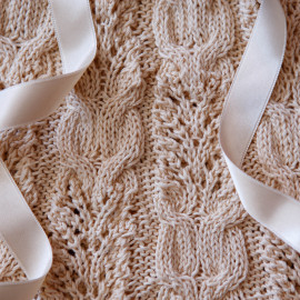 Baby Knit Dress Cotton Beige 3-6 months