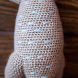 Designer Toy Pre Historic Era Crochet Tilda Doll