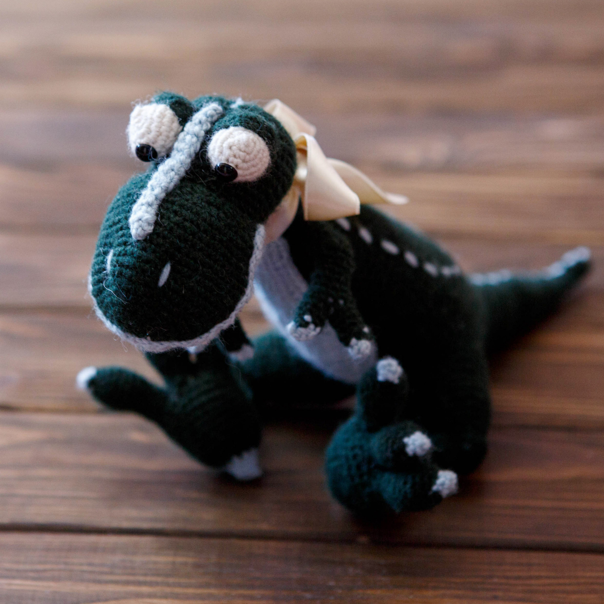 Green Rex Handmade Gift Stuffed Toy