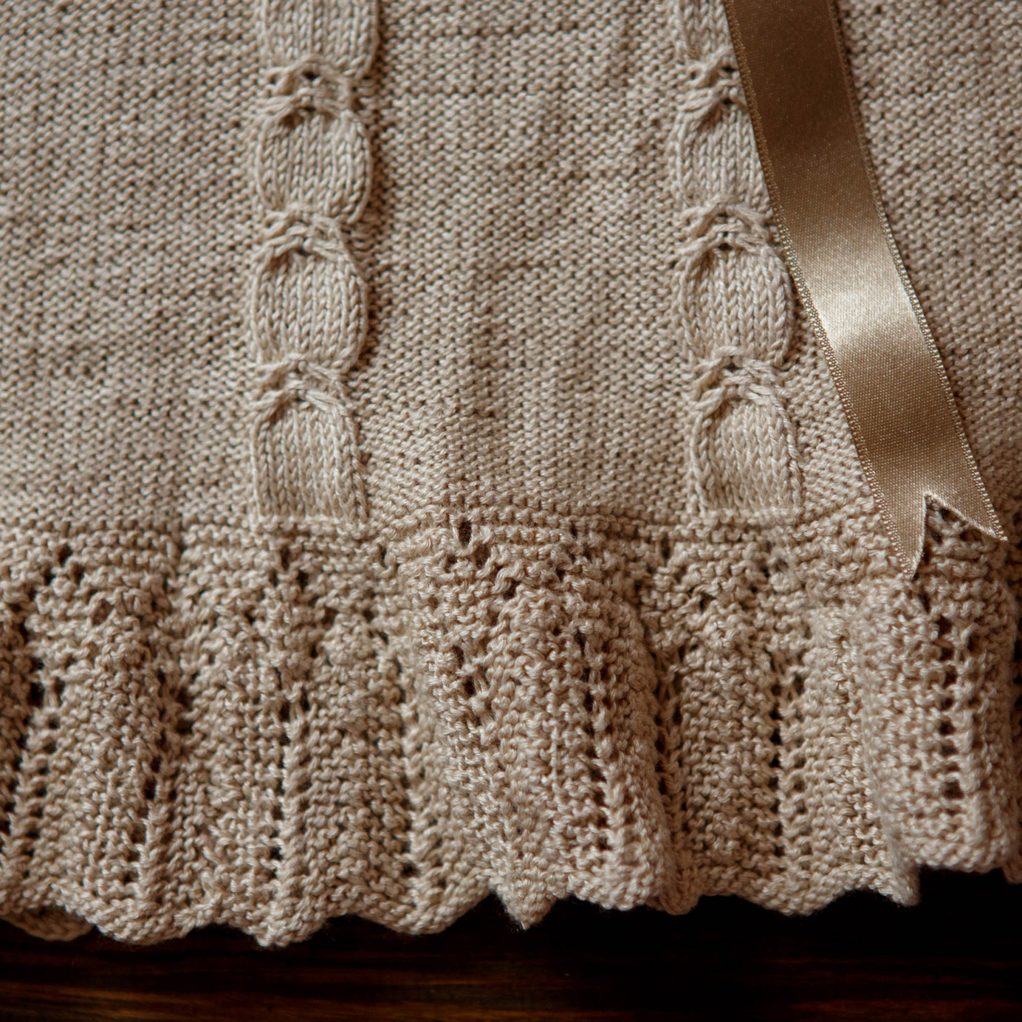 knitted christening outfit